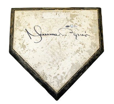 Mariano Rivera 2009 Signed Game Used Yankee Stadium Bullpen Homeplate (MLB AUTH)